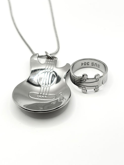 Custom gitaar ring/ketting