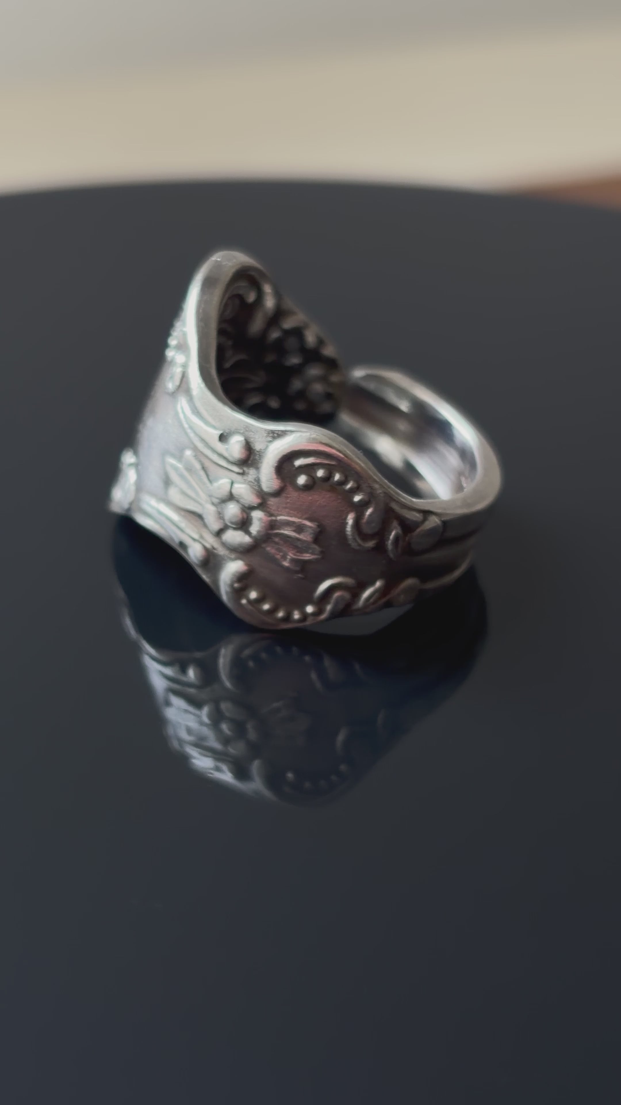 Vintage 60s American spoonring